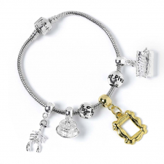 Official Friends Silver Plated Charm Bracelet with 4 charms FTB0020