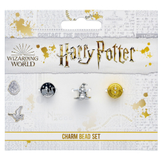 Official Harry Potter Set of 3 Spacer Beads - Hogwarts Castle, Sorting Hat, & Time Turner HPB0001
