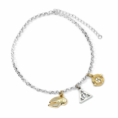 A Harry Potter Charm Bracelet with Three Charms