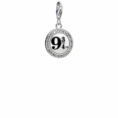 Official Harry Potter Sterling Silver Platform 9 3/4 clip on Charm with Crystal Elements HPSC011
