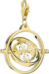 Official Harry Potter Gold Plated Time Turner Clip on Charm with Crystal Elements - HPSC021-G