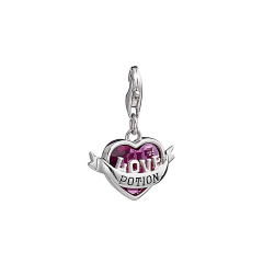 Official Harry Potter Sterling Silver Love Potion Clip on Charm with Crystal HPSC0235