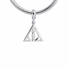 Sterling Silver Deathly Hallows slider charm