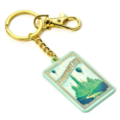 Wicked Emerald City embossed Keyring