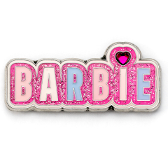 Barbie Sparkly Logo Pin Badge