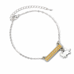 Harry Potter Hufflepuff Bar Bracelet  HP000307