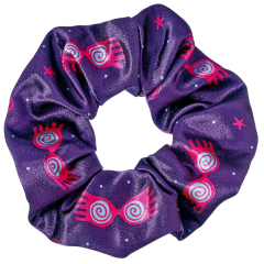 Official Harry Potter Luna Lovegood Navy & Pink Hair Scrunchie HPHS0256