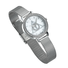 Harry Potter Deathly Hallows Silver Watch Embellished with Swarovski Crystals- HPSW054