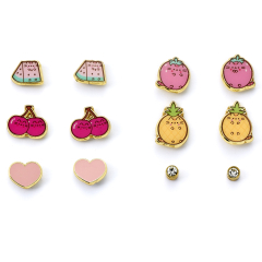 Pusheen The Cat Fruits Themed Stud Earring Set