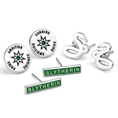 Harry Potter Slytherin Set of 3 Stud Earrings WES00224