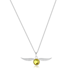 Harry Potter Golden Snitch Necklace Embellished with Crystals Elements BHPSN004