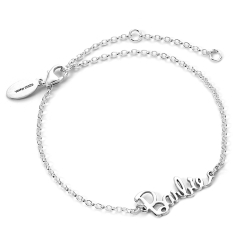 Barbie Sterling Silver Logo Bracelet