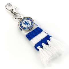 Chelsea Football Club Blue Stripe Scarf & Crest Backpack Hanger