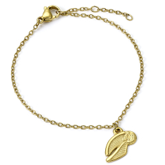 Harry Potter Stainless Steel Golden Snitch Gold Chain Bracelet