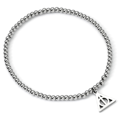 Harry Potter Stainless Steel Deathly Hallows Ball Bead Bracelet