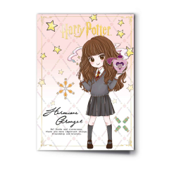 Hermione Character Greetings Card with Pin badge (minimum 6)