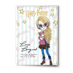 Luna Lovegood Character Greetings Card with Pin badge (minimum 6)