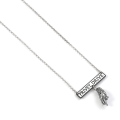 Harry Potter Sterling Silver Privet Drive Necklace with Hedwig Charm NN8946