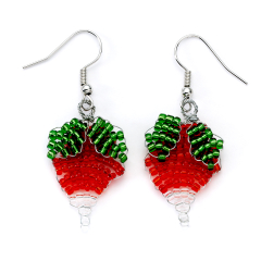 Harry Potter Luna Lovegood radish bead earrings