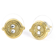 Official Harry Potter Time Turner Gold Plated Stud Earrings