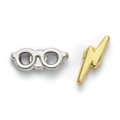 Official Harry Potter Lightening Bolt and Glasses Stud Earrings