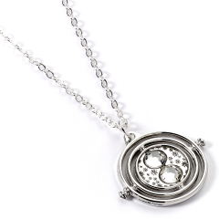 Harry Potter Silver Tone Time Turner Necklace 