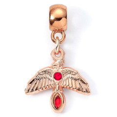 Harry Potter Fawkes Rose Gold Plated Slider Charm HP000113