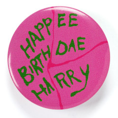 Happee Birthdae Harry Cake Button Badge