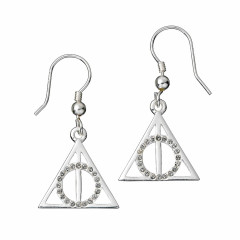 Harry Potter Deathly Hallows Drop Earrings with Crystal Elements - HPSE002