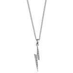 Harry Potter Embellished with Crystals Lightning Bolt Necklace - HPSN001