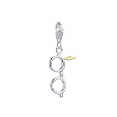 Official Harry Potter Sterling Silver Lightning Bolt & Glasses Clip on Charm